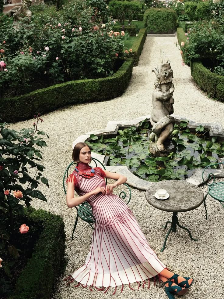 robe longue en coton et lin – collection jardin secret